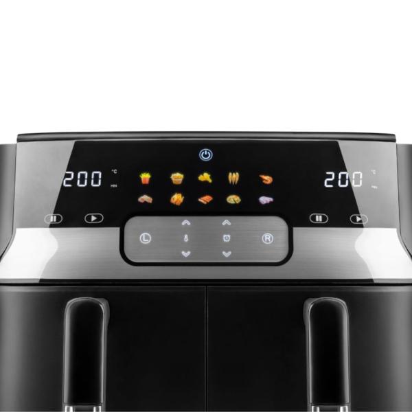 Digital Air Fryer HAEGER Double Magic – 9 L, 2 Baskets