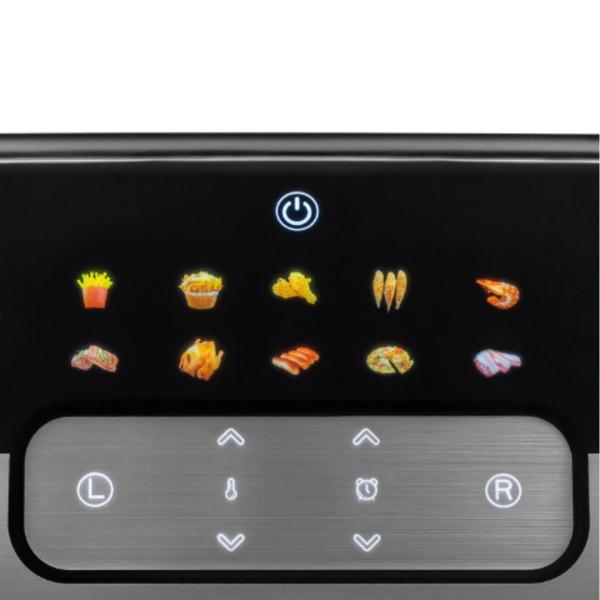 Digital Air Fryer HAEGER Double Magic – 9 L, 2 Baskets