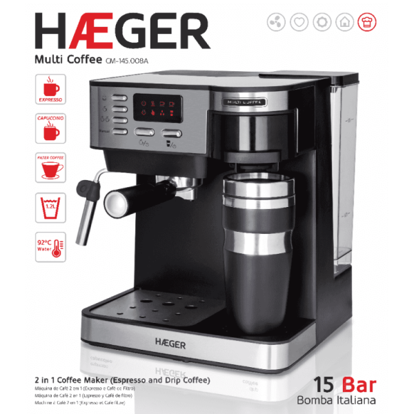 HAEGER MULTI COFFEE *  Espresso and Filter  coffee machine